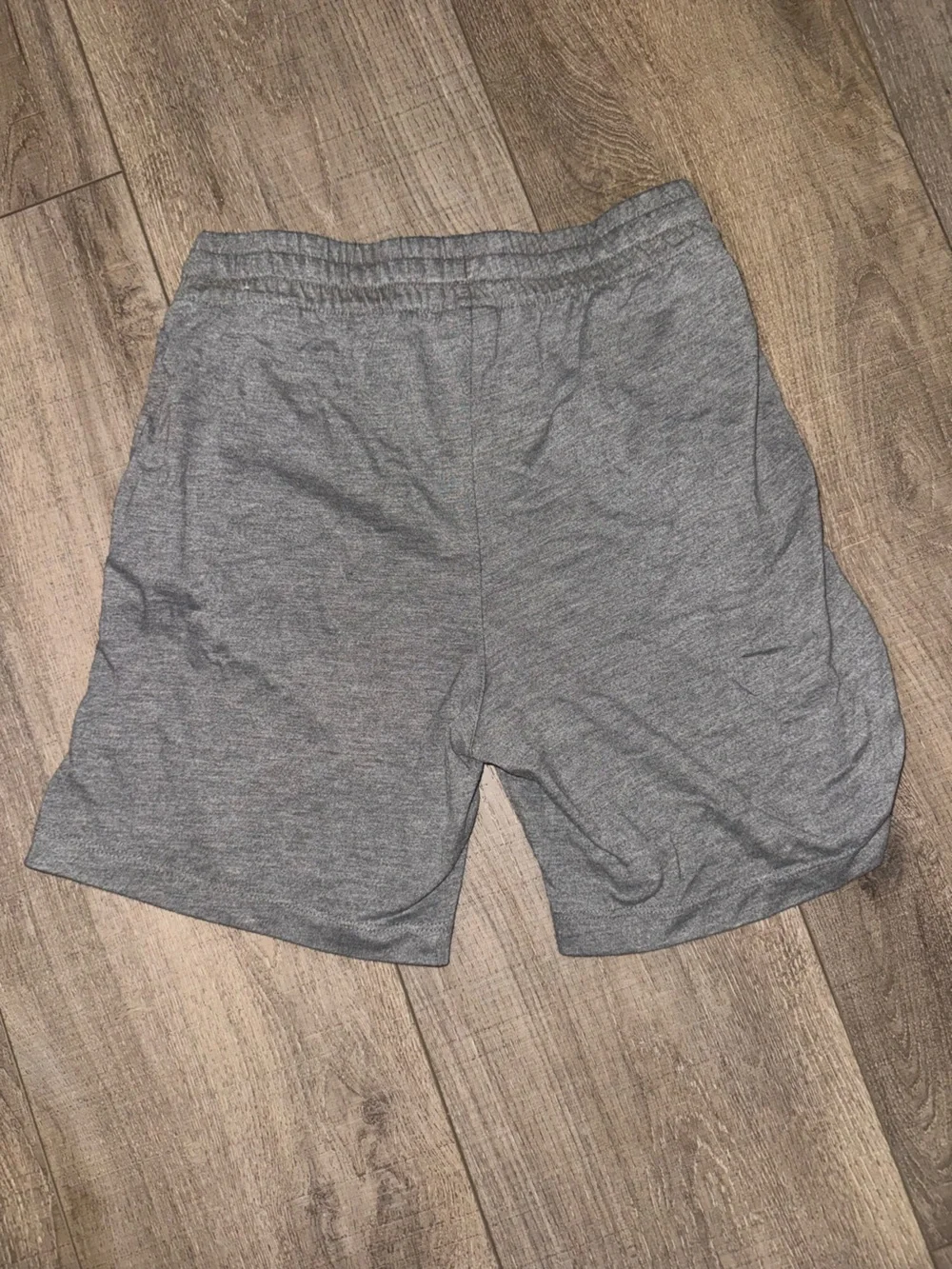 Nike Kids Heather Gray Athletic Shorts with Black Logo